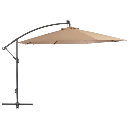 Cantilever Umbrella With Led Lights And Metal Pole 350 Cm