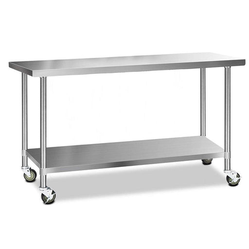 Cefito 430 Stainless Steel Kitchen Benches Work Bench Food