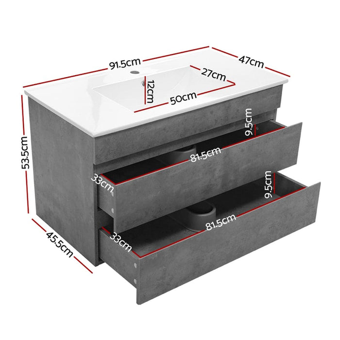 Cefito 900mm Bathroom Vanity Cabinet Basin Unit Sink