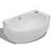 Ceramic Sink Basin Faucet & Overflow Hole Bathroom White