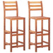 Bar Chairs 2 Pcs Solid Acacia Wood Altoa