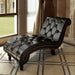 Chaise Longue Brown Faux Leather Gl603