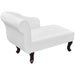 Chaise Longue White Faux Leather Gl6025