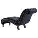 Chaise Lounge Black Velvet Xanloo