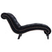 Chaise Lounge Black Velvet Xanloo