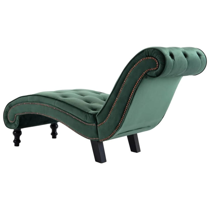 Chaise Lounge Green Velvet Xanlob