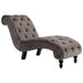 Chaise Lounge Grey Velvet Xanlbk