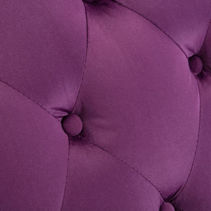 Chaise Lounge Purple Velvet Xanlox