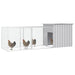 Chicken Cage Grey 300x91x100 Cm Galvanised Steel Toblalb