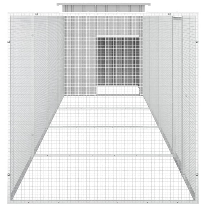 Chicken Cage Grey 500x91x100 Cm Galvanised Steel Toblalx