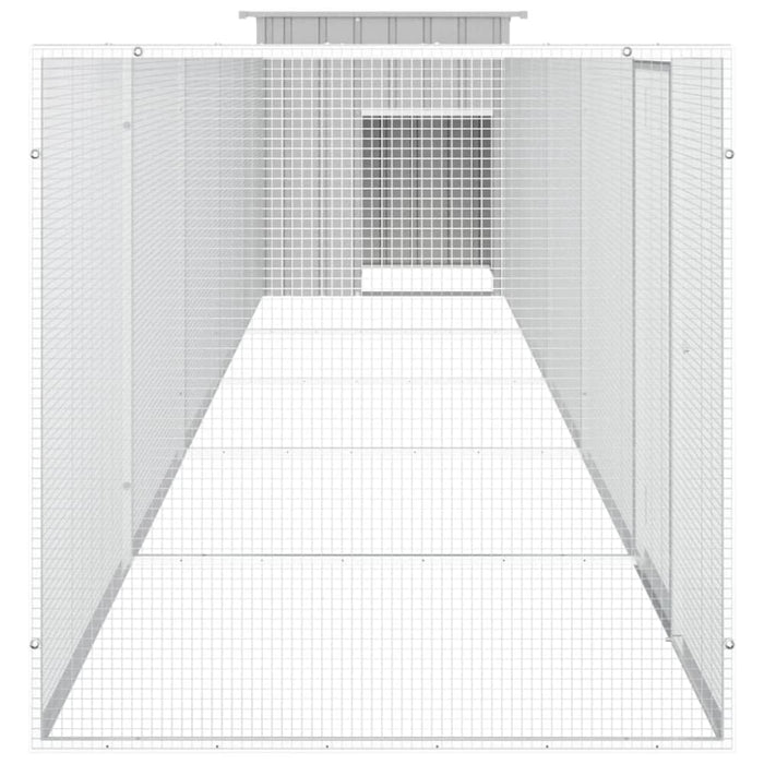 Chicken Cage Grey 600x91x100 Cm Galvanised Steel Toblalt