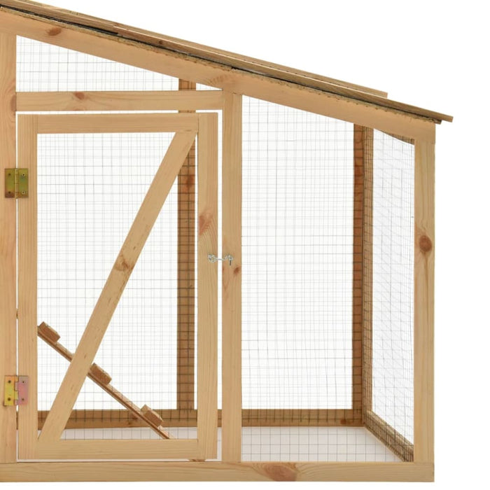 Chicken Cage Solid Pine Wood Oibkop