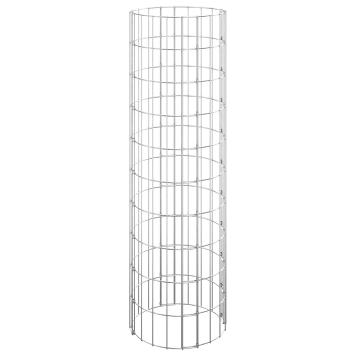 Circular Gabion Pole Galvanised Steel ø30x100 Cm Opxbox