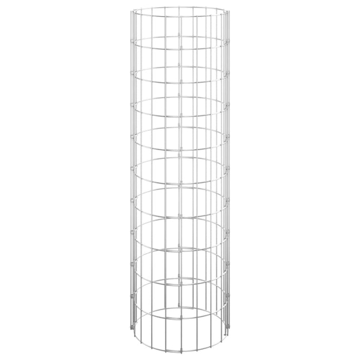 Circular Gabion Pole Galvanised Steel ø30x100 Cm Opxbox