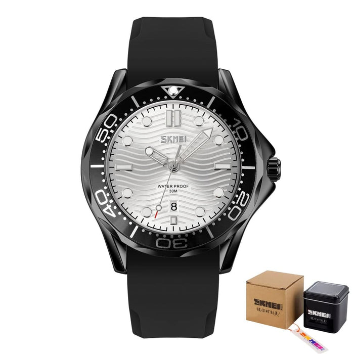 Classic Design Rotatable Bezel Luxury Quartz Watch