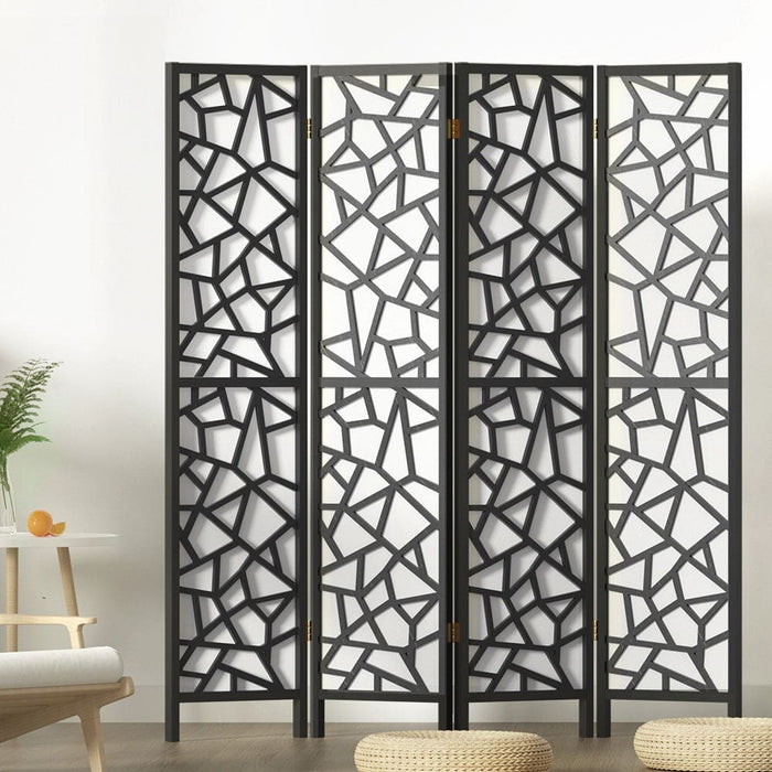 Clover Room Divider Screen Privacy Wood Dividers Stand 4