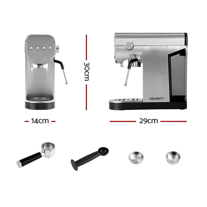 Coffee Machine Espresso Maker 20 Bar Milk Frother