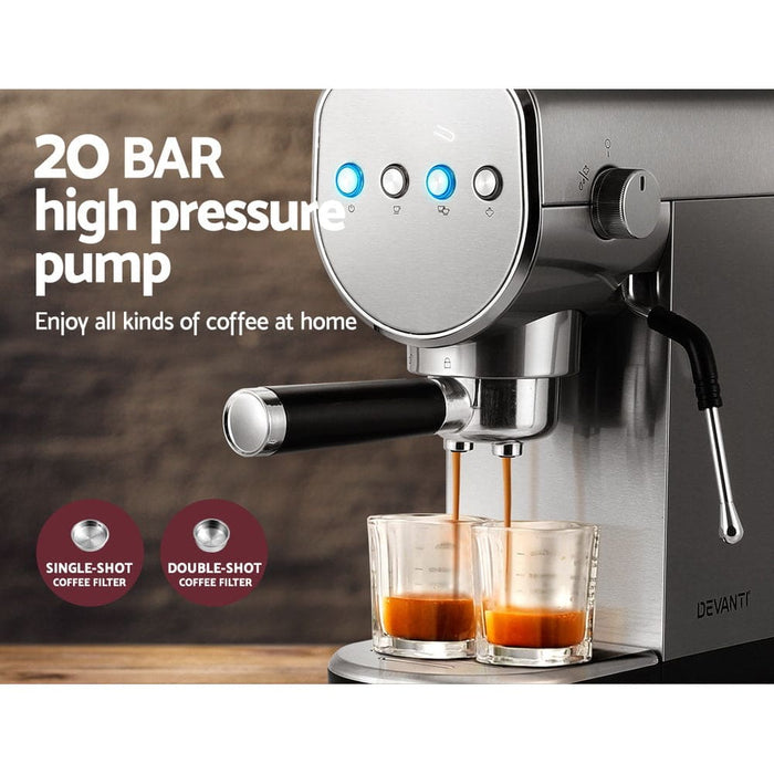 Coffee Machine Espresso Maker 20 Bar Milk Frother