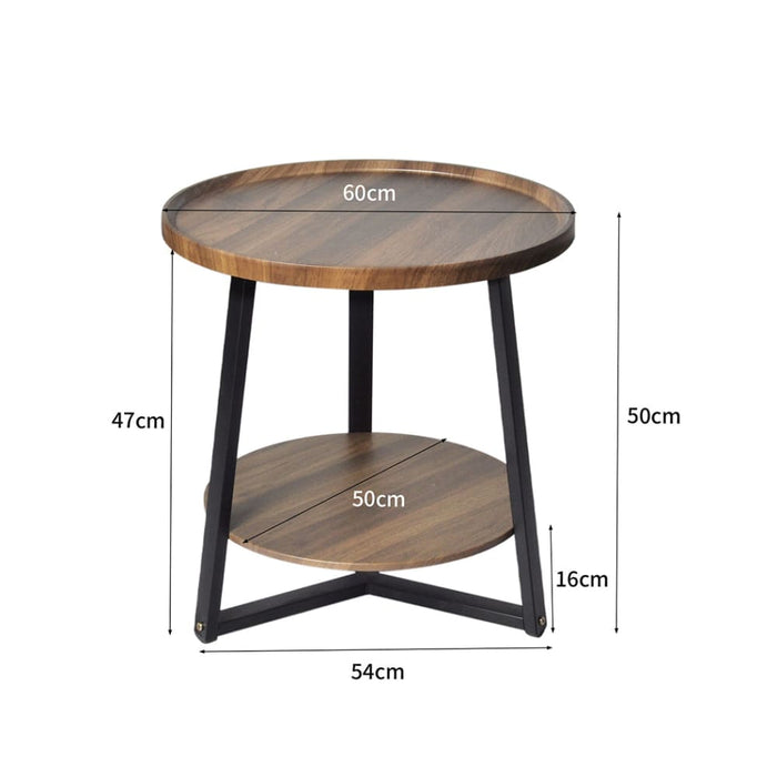 Coffee Table Bedside Tables Nightstand Lamp Storage Steel