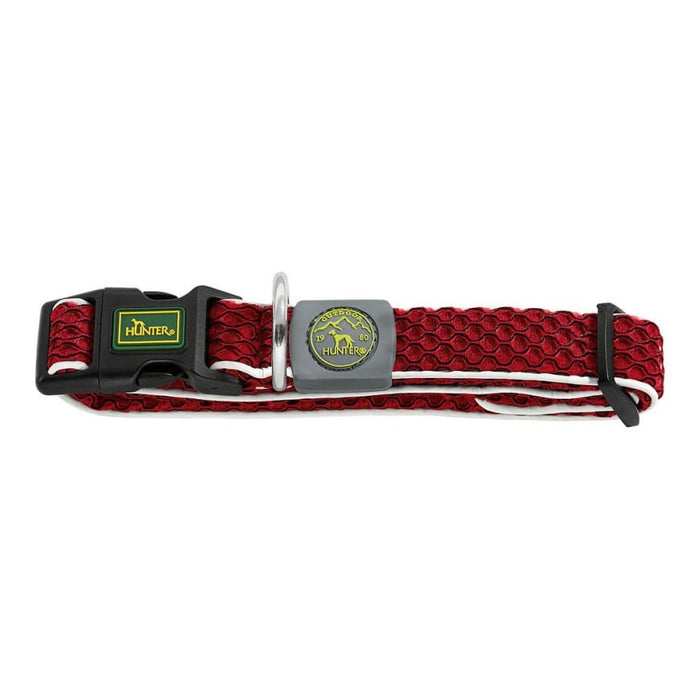 Dog Collar Hunter Basic Thread Red Size m (33-50 Cm)