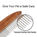 Comfortable Handle Safe Passivated Teeth Solid Wood Dog