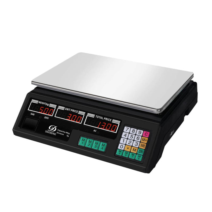 Commercial Digital Kitchen Scales Lcd Shop 40kg Food Weight