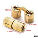 Copper Brass 8-18mm Cylindrical Hidden Cabinet Hinges