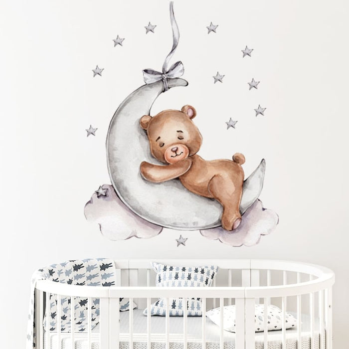 Cute Teddy Bear Decorative Wall Stickers