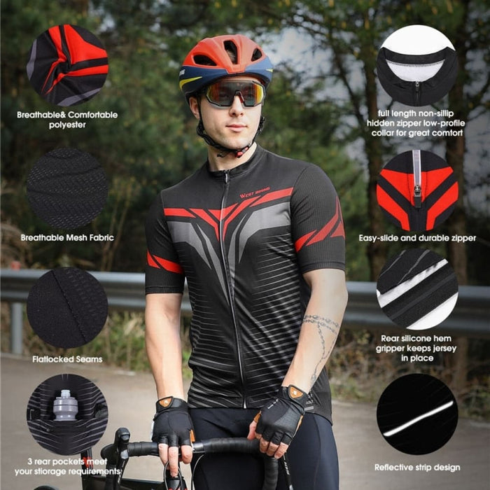 Cycling Short Sleeve Casual Unisex Jersey