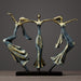 Dancing Couple Sculpture Resin Abstract Lovers Statue