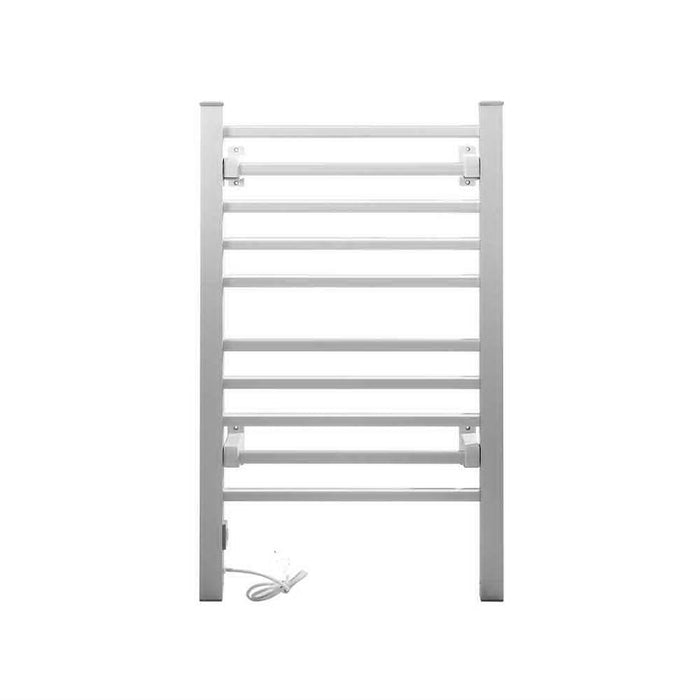 Devanti Heated Towel Rail Rack Bathroom Aluminum Electric