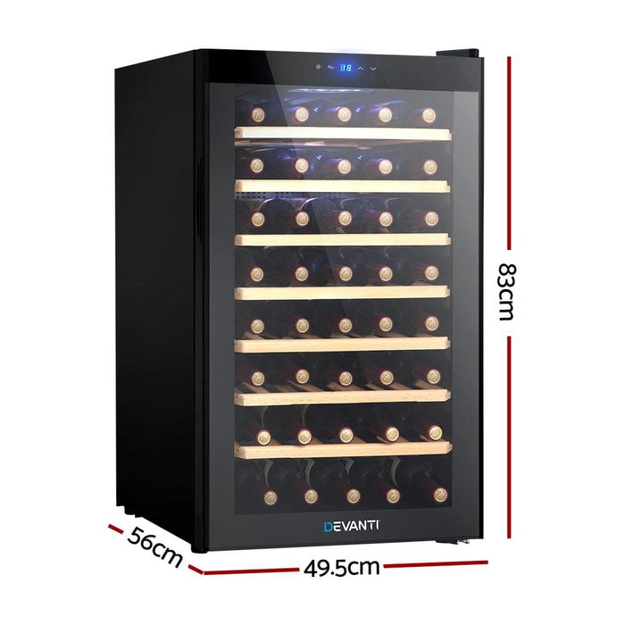 Devanti Wine Cooler Compressor Fridge Chiller Storage