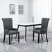 Dining Chair With Armrests Dark Grey Fabric Gl45961