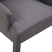 Dining Chair With Armrests Dark Grey Fabric Gl45961