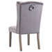 Dining Chair Grey Velvet Xnikpo