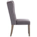 Dining Chair Grey Velvet Xnikpo