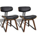 Dining Chairs 2 Pcs Bent Wood And Faux Leather Gl57515