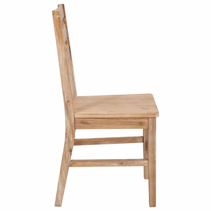 Dining Chairs 2 Pcs Solid Acacia Wood Gl53365