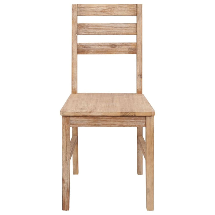 Dining Chairs 2 Pcs Solid Acacia Wood Gl53365