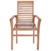 Dining Chairs 4 Pcs With Anthracite Cushions Solid Teak