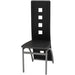 Dining Chairs 4 Pcs Black Faux Leather Gl55265