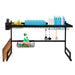 Dish Drying Rack Over Sink Stainless Steel Black Drainer