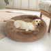 Pet Bed Cat Dog Donut Nest Calming Mat Kennel Cave Deep