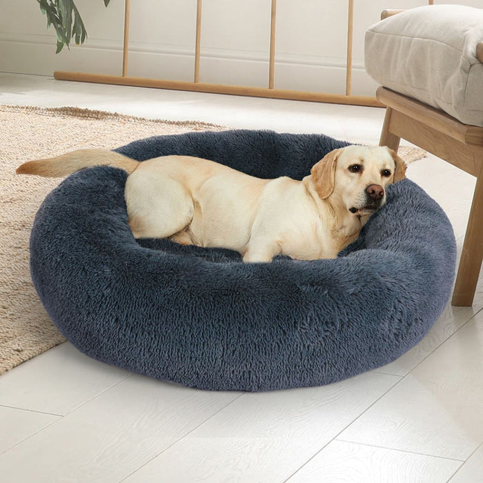 Goslash Picks Pet Bed Cat Dog Donut Nest Calming Kennel