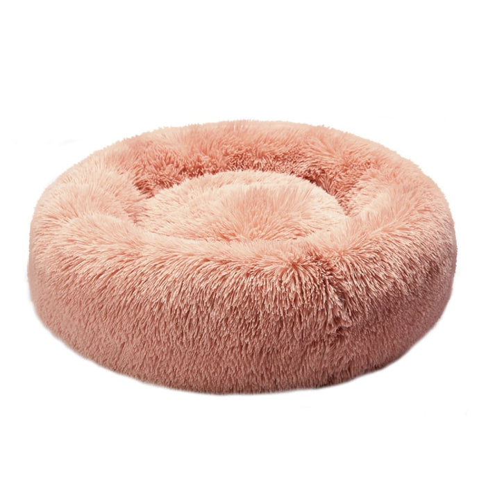 Pet Bed Cat Dog Donut Nest Calming Kennel Cave Deep