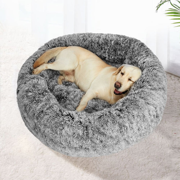 Goslash Picks Pet Bed Cat Dog Donut Nest Calming Mat Soft