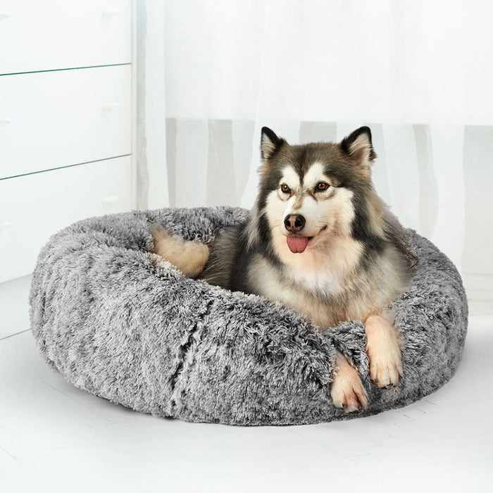 Goslash Picks Pet Bed Cat Dog Donut Nest Calming Mat Soft