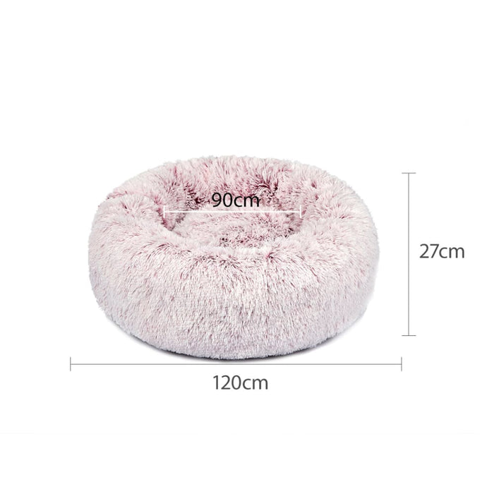 Goslash Picks Pet Bed Cat Dog Donut Nest Calming Mat Soft