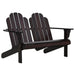 Double Adirondack Chair Wood Brown Aixtb