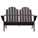 Double Adirondack Chair Wood Brown Aixtb